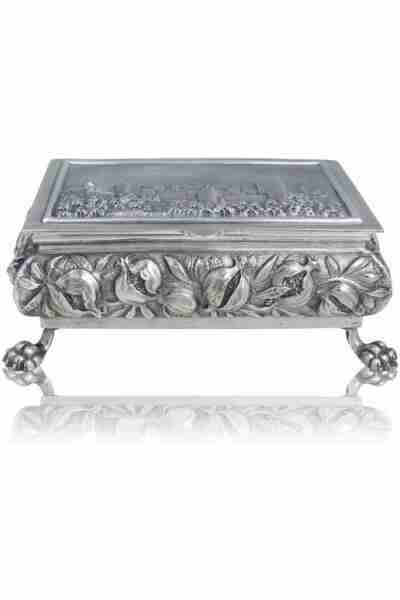 Caja Vista de la Alhambra. Plateado