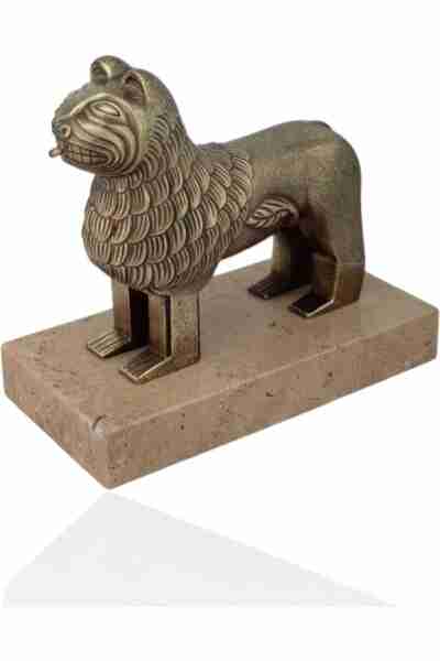 Reproducción León de la Alhambra dorado