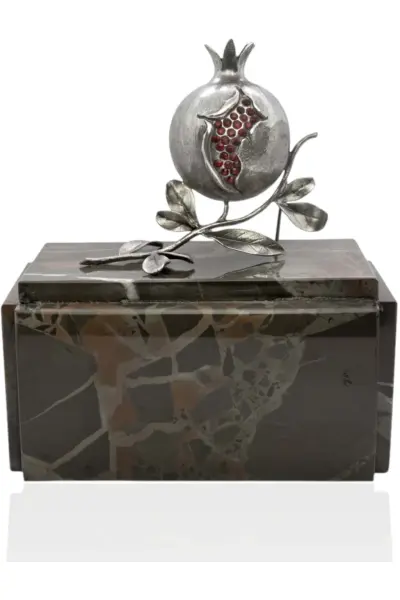 Pisapapeles Granada Grande. Metal plateado