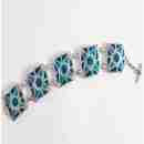 pulsera de plata y esmalte de orfebrería visigoda