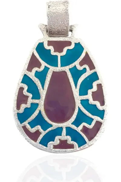 Colgante en Plata y Esmalte de Época Visigoda