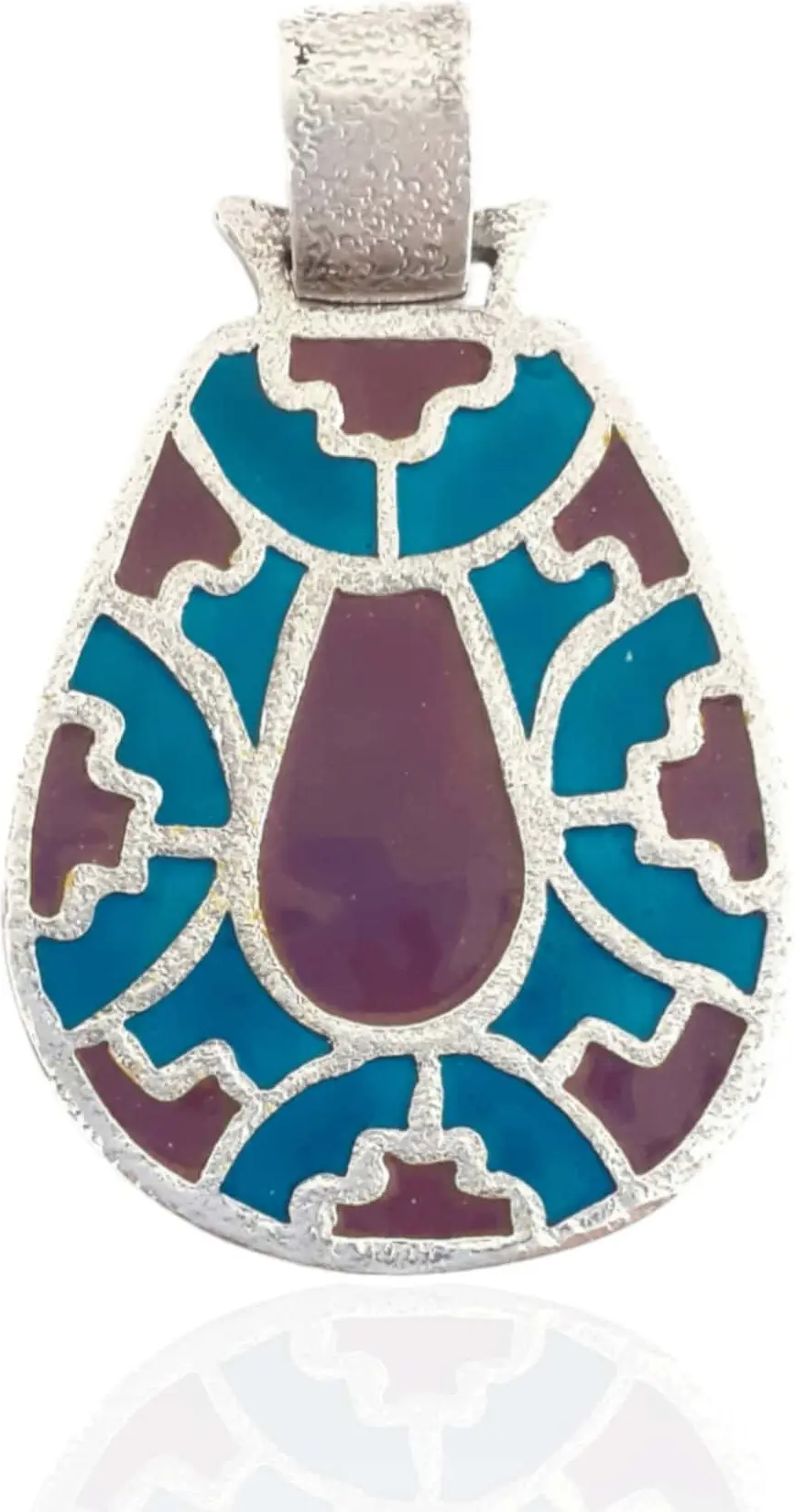 Colgante en Plata y Esmalte de Época Visigoda