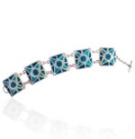 Pulsera de Plata y Esmalte de Orfebrería Visigoda