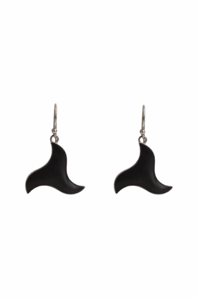 pendientes en plata de ley y esmalte a fuego .