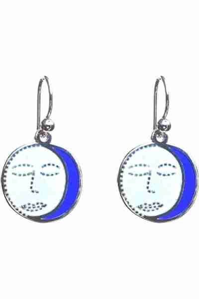 pendientes luna redonda.