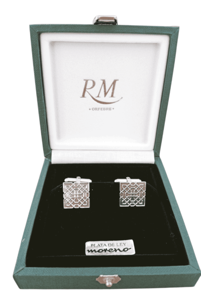 gemelos celosía plata