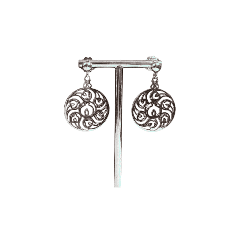 Pendientes rosetón granada