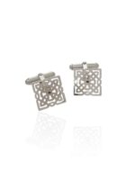 Gemelos celosí­a en plata calados.