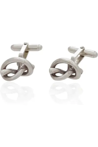 Gemelos nudo plata