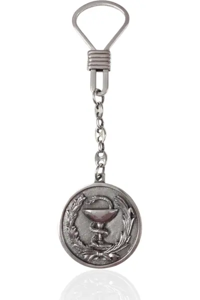 Llavero Farmacia. Plata