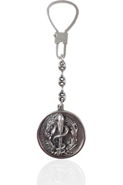 Llavero de Medicina en Plata