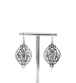 Pendientes aldaba en plata de ley.