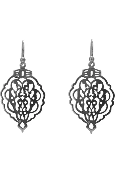 pendientes aldaba en plata de ley.