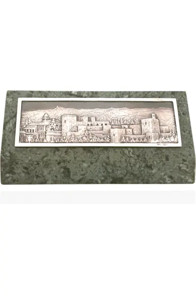 pisapapel vista de la alhambra. plata de ley