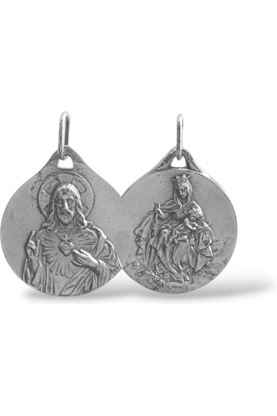 Medalla escapulario. Plata de ley.