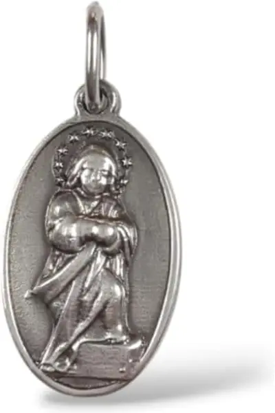 Medalla Virgen Niña pequeña. Plata de ley.