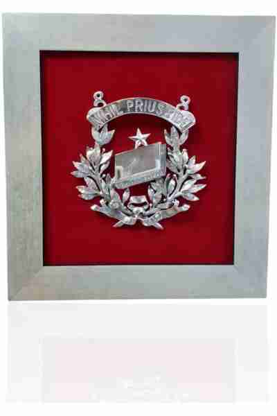 Escudo de Notaría. Plateado