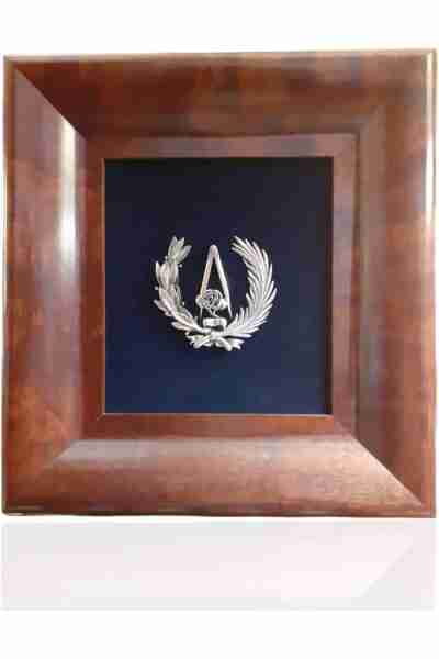 Escudo de Arquitectura. Plata de ley.