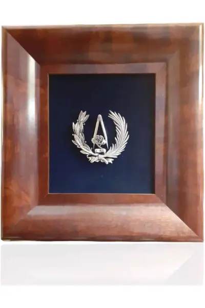 Escudo de Arquitectura. Plata de ley.