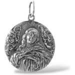 medalla inmaculada. plata de ley