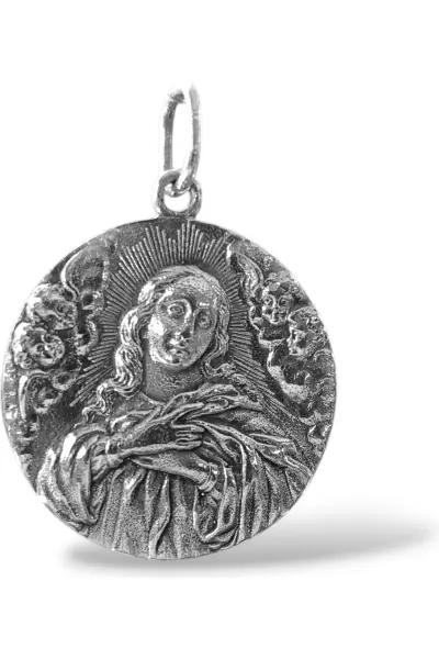 medalla inmaculada. plata de ley