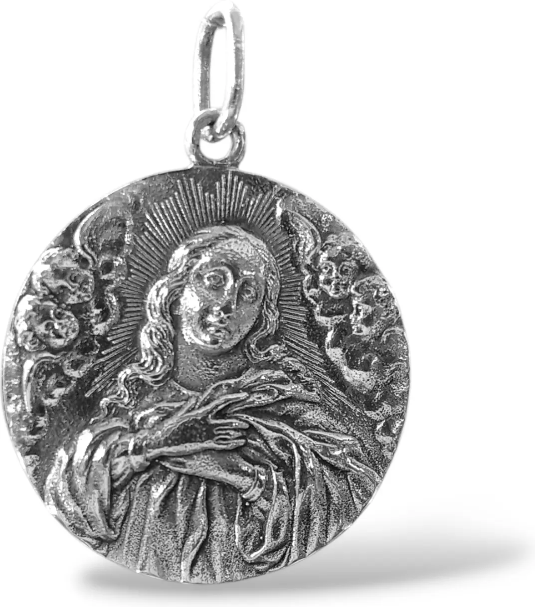 medalla inmaculada. plata de ley