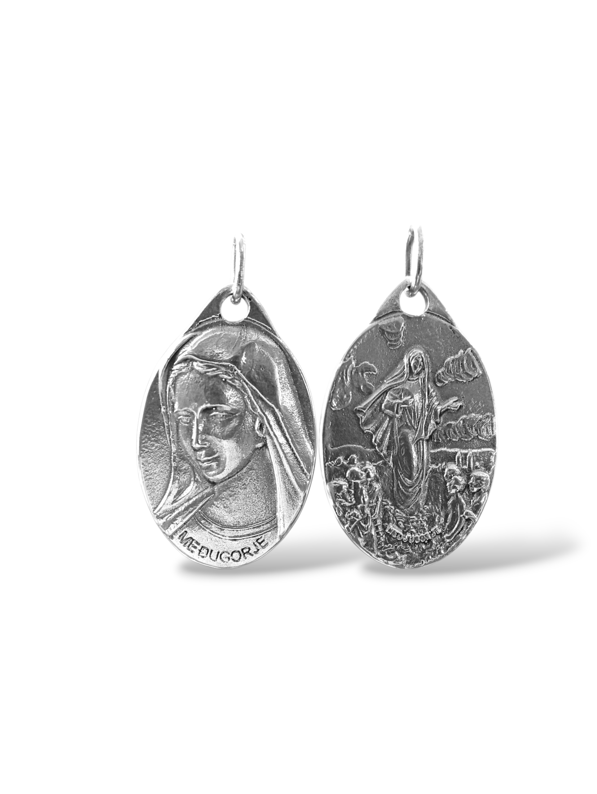 medalla de medugorje. plata de ley