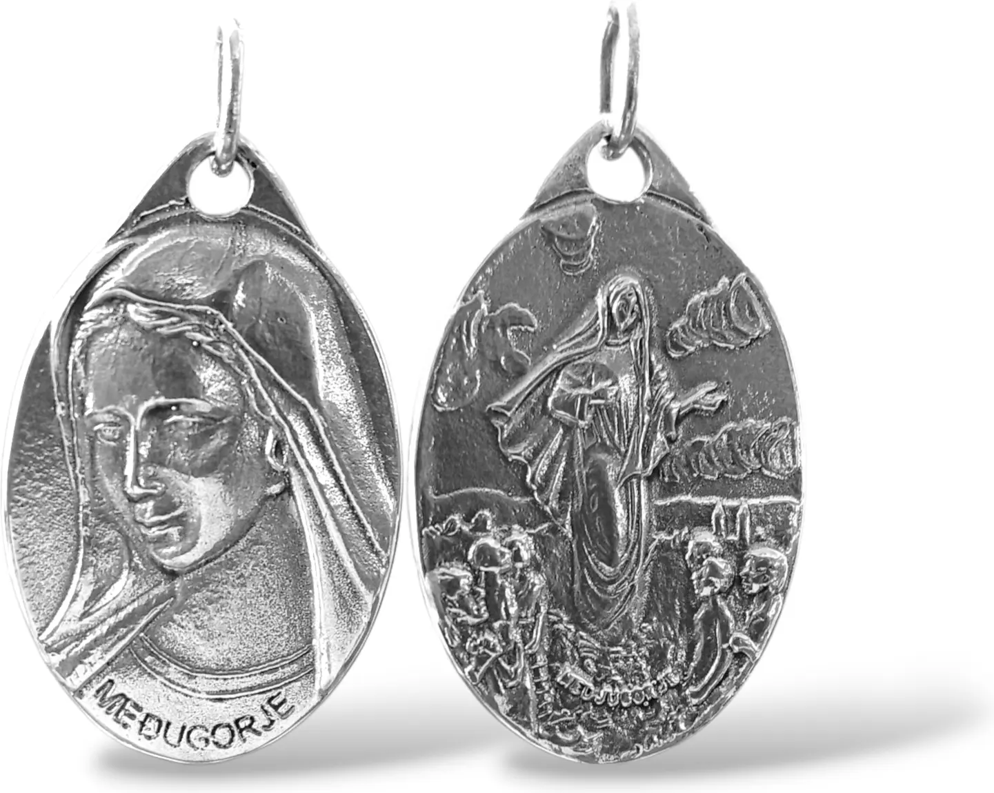 medalla de medugorje. plata de ley