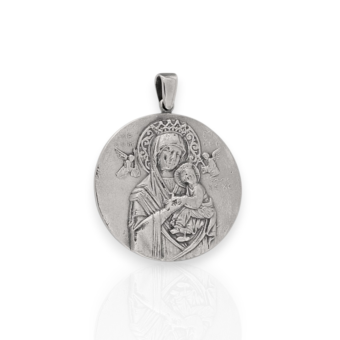 medalla perpetuo socorro. plata de ley