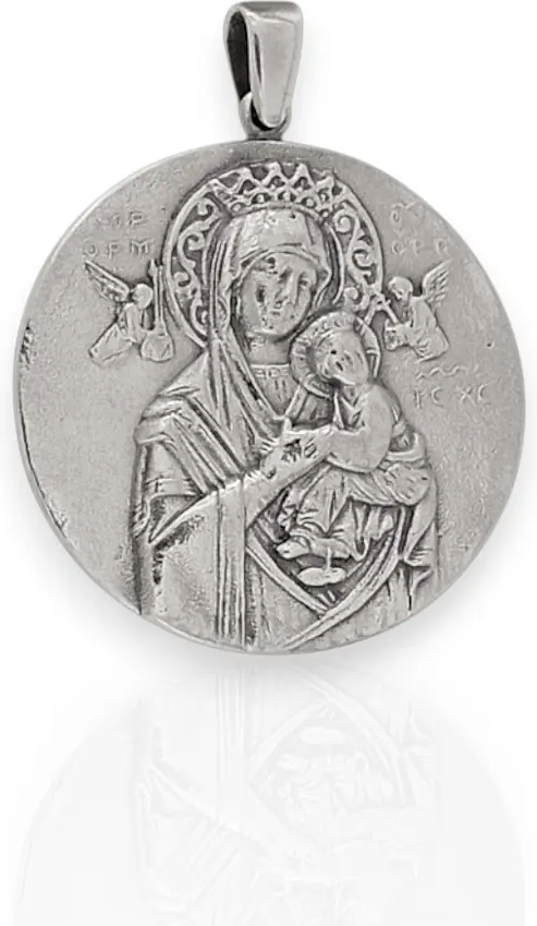 medalla perpetuo socorro. plata de ley