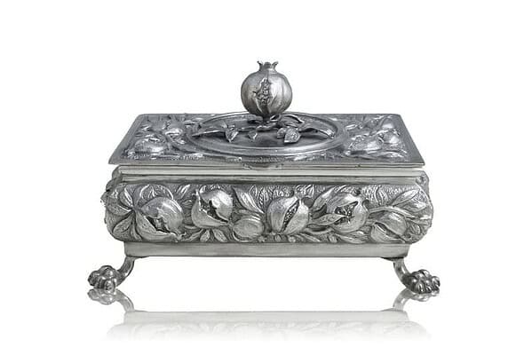 Caja Joyero Granadas. Plata