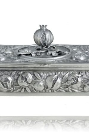 Caja Joyero Granadas. Plateado