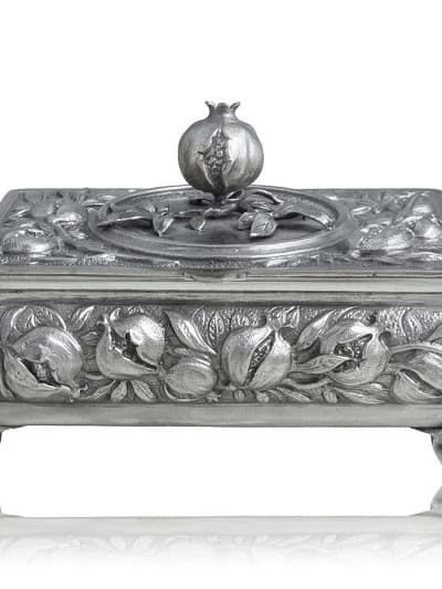 Caja Joyero Granadas. Plata