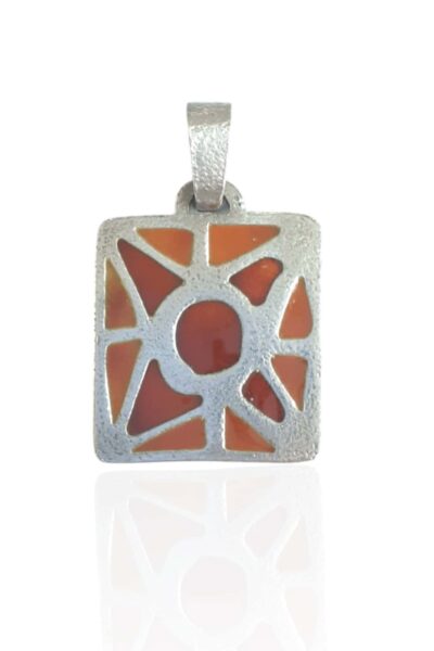 Colgante de Esmalte Cuadrado