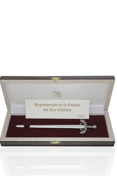 Abrecartas. Espada Rey Católico Pequeña. Plata