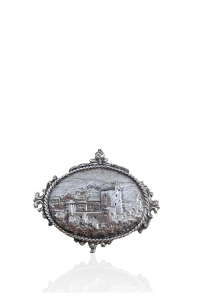 broche oval vista de la alhambra