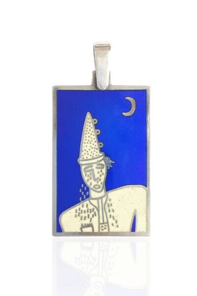 colgante arlequín con sombrero