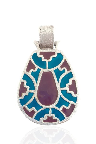 Colgante en Plata y Esmalte de Época Visigoda