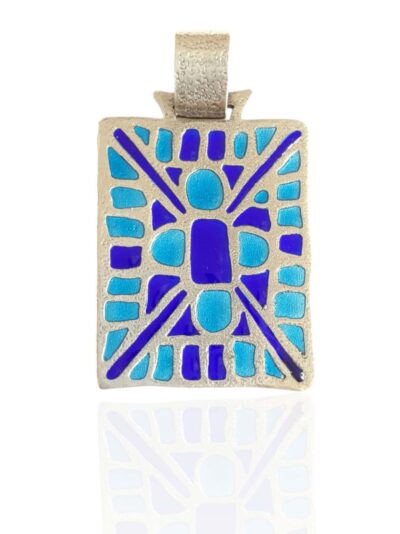 Colgante en Plata y Esmalte Modelo Cruz de San Andrés