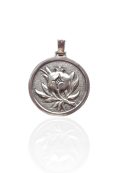 Colgante Granada con Hojas