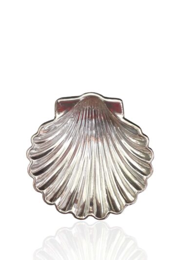 Concha de bautismo sin cruz. Plata