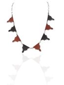 Gargantilla Esmalte Cuarto Dorado 8 Piezas en Plata y Esmalte - VARIABLE -