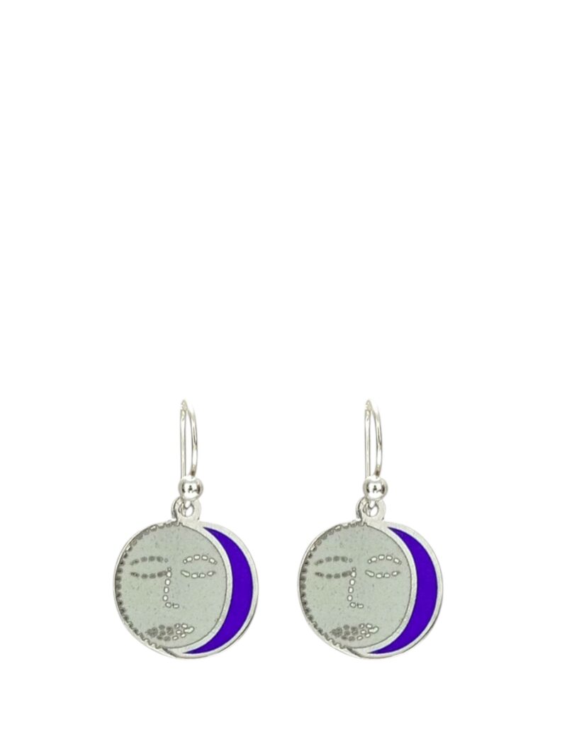 pendientes luna redonda.