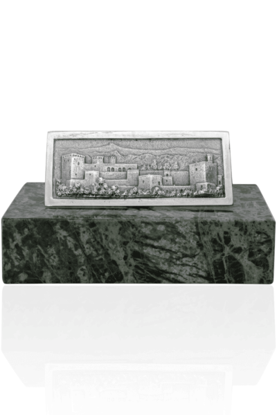 Pisapapel Vista de la Alhambra. Metal plateado