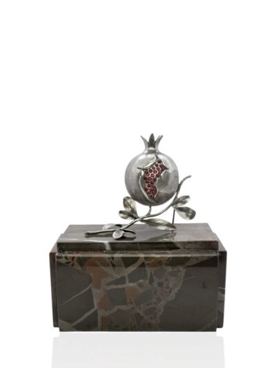 Pisapapeles Granada Grande. Metal plateado