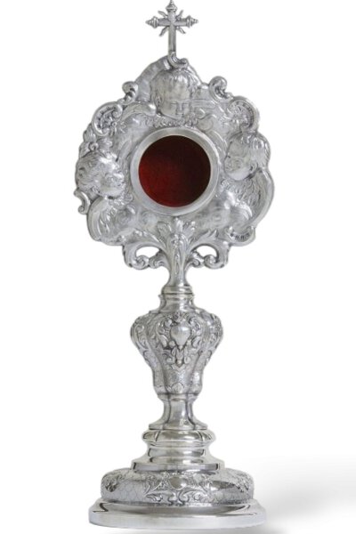 Relicario Querubines en Plata