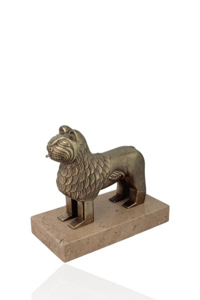 Reproducción León de la Alhambra dorado