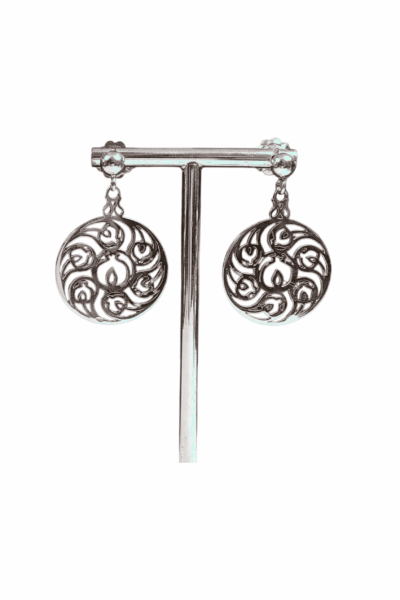Pendientes rosetón granada