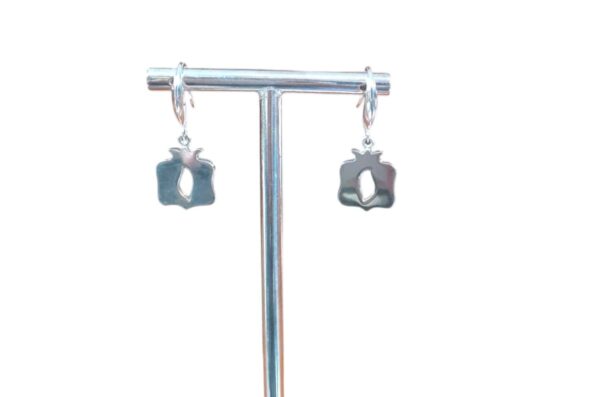 Pendientes granada cuadrada