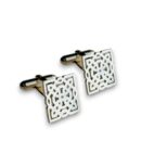 gemelos celosí­a en plata calados